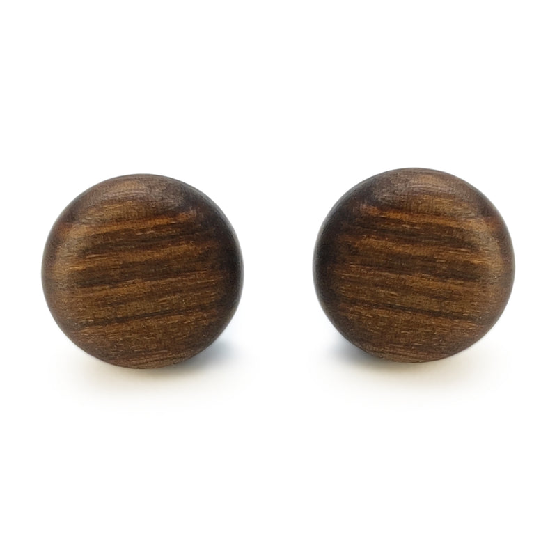 PENDIENTES WOODIE TRIO - Hechos a mano - Reversibles - Madera contrachapada de 3 capas cruzadas