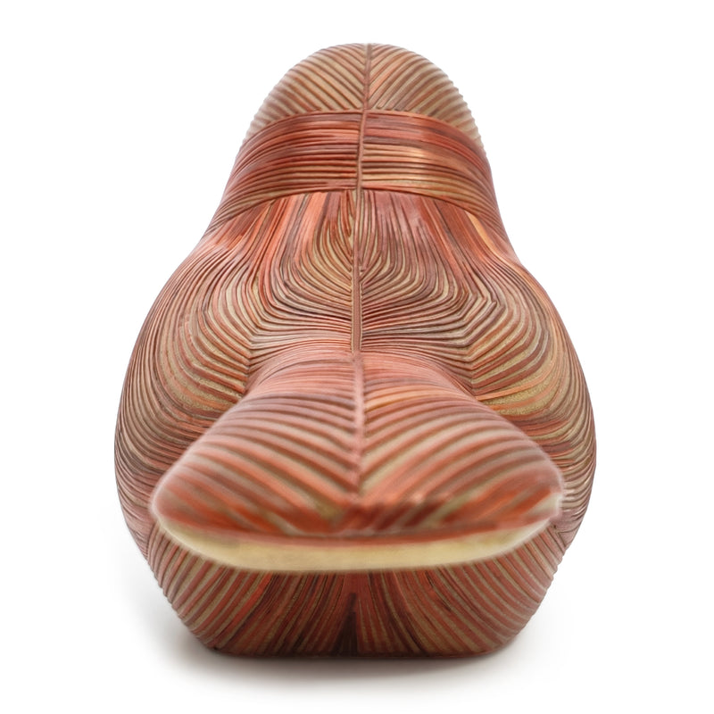 AVE DECORATIVA ANDINA - El arte del tamo - Madera decorada con paja de trigo y cebada (enchapado en tamo)
