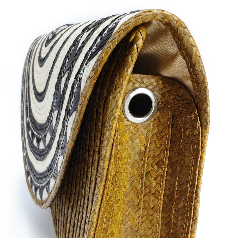 CLUTCH ZENÚ - Hecho a mano - Caña brava trenzada (caña flecha)