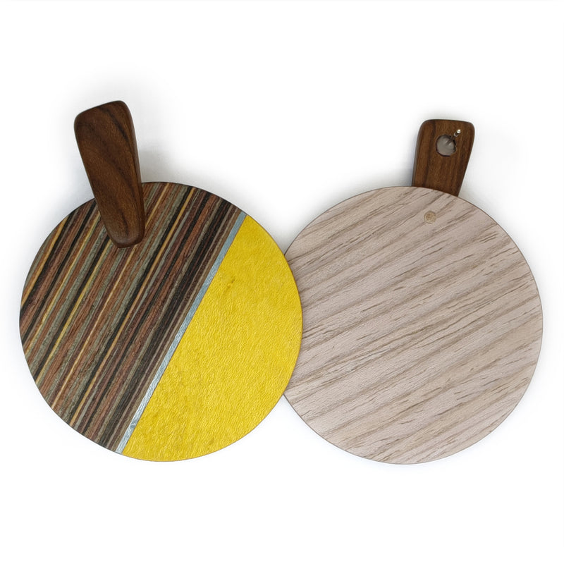 PENDIENTES WOODIE SOL - Hechos a mano - Madera contrachapada de 3 capas cruzadas