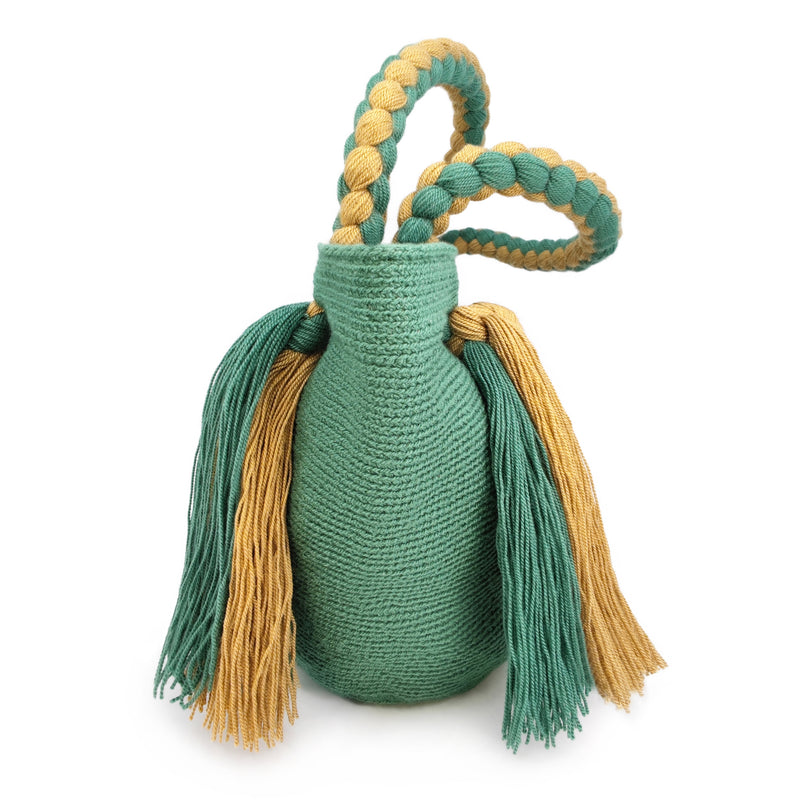 BOLSO WAYUU UMAKI - Tamaño MINI - Tejido manualmente a ganchillo por mujeres de la comunidad indígena Wayuu en La Guajira (Colombia)