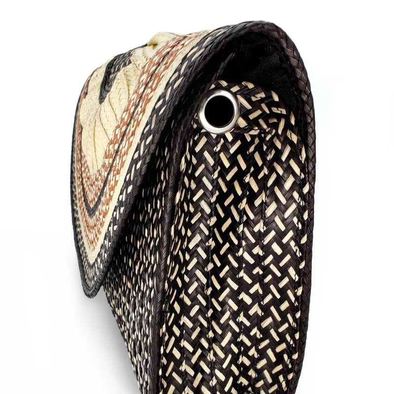 CLUTCH ZENÚ - Hecho a mano - Caña brava trenzada (caña flecha)