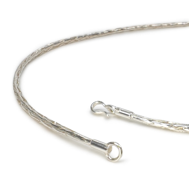 COLLAR ECOSENS - Hecho a mano - Plata fina 999 & plata de ley 925 - Plástico reciclado de los revestimientos de las tapas de botellas