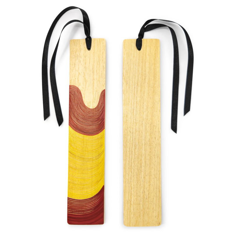 MARCAPÁGINAS ESPAÑA - COLECCIÓN DE EQUIPOS NACIONALES - El arte del tamo - Madera clara decorada con paja de trigo y cebada (enchapado en tamo)
