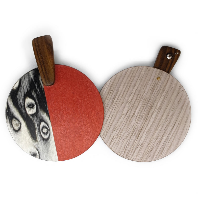PENDIENTES WOODIE SOL - Hechos a mano - Madera contrachapada de 3 capas cruzadas