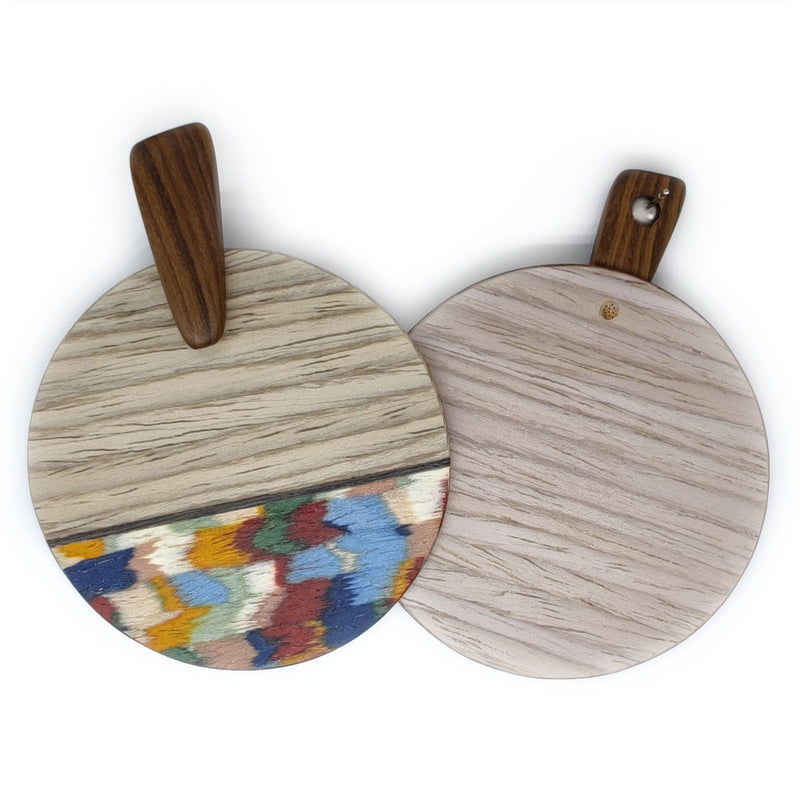 PENDIENTES WOODIE SOL - Hechos a mano - Madera contrachapada de 3 capas cruzadas