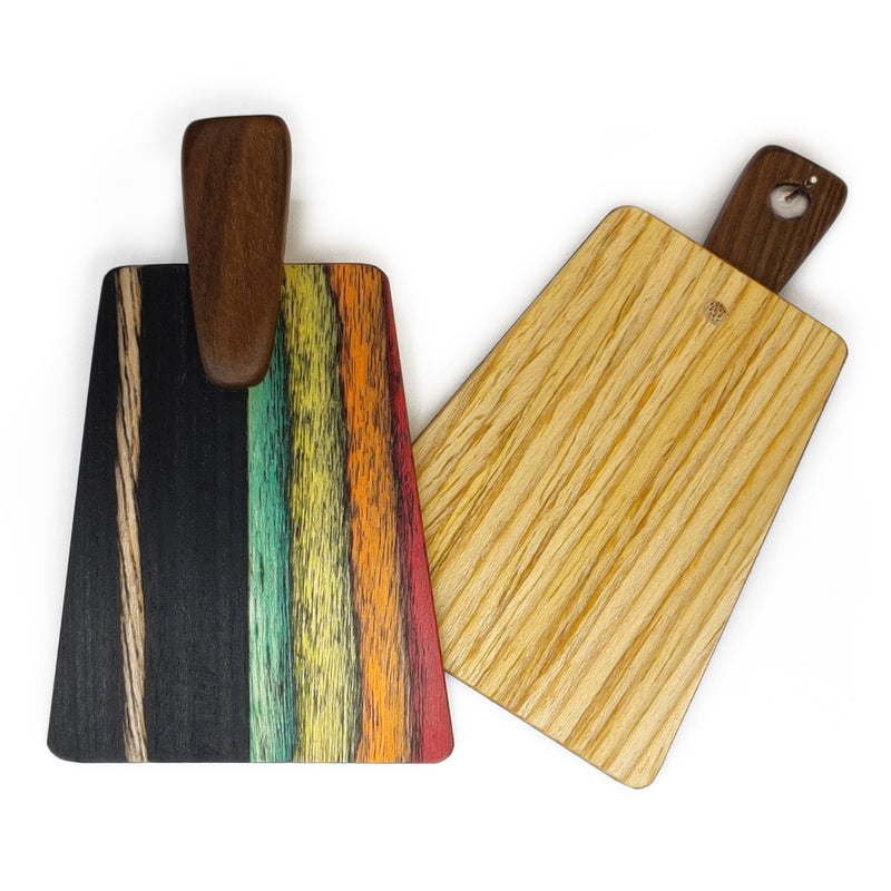 PENDIENTES WOODIE TRAPEZE - Hechos a mano - Madera contrachapada de 3 capas cruzadas