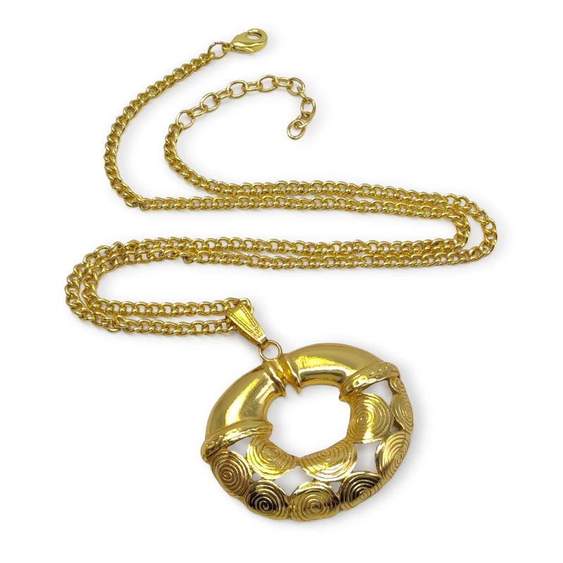 COLLAR ELDORADO TAIRONA - Hecho a mano - Bañado en oro de 24 quilates