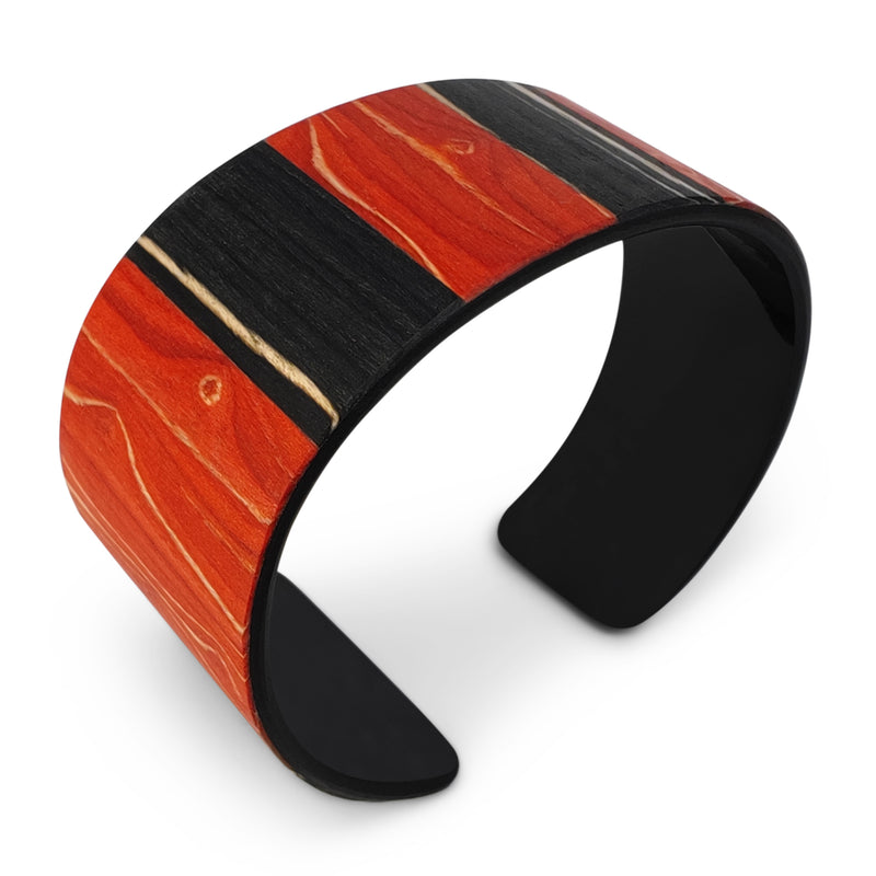 BRAZALETE ARBOREAL - Unisex - Hecho a mano - Chapa de madera natural