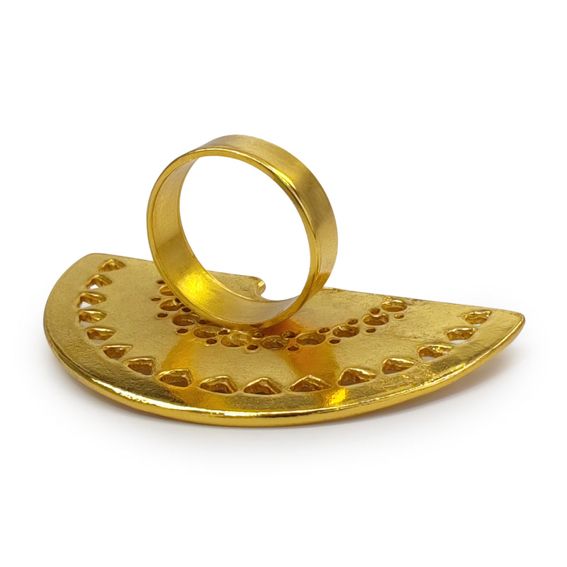 ANILLO NARIGUERA - Hecho a mano - Bañado en oro de 24 quilates