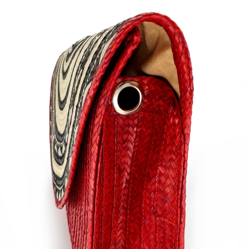 CLUTCH ZENÚ - Hecho a mano - Caña brava trenzada (caña flecha)