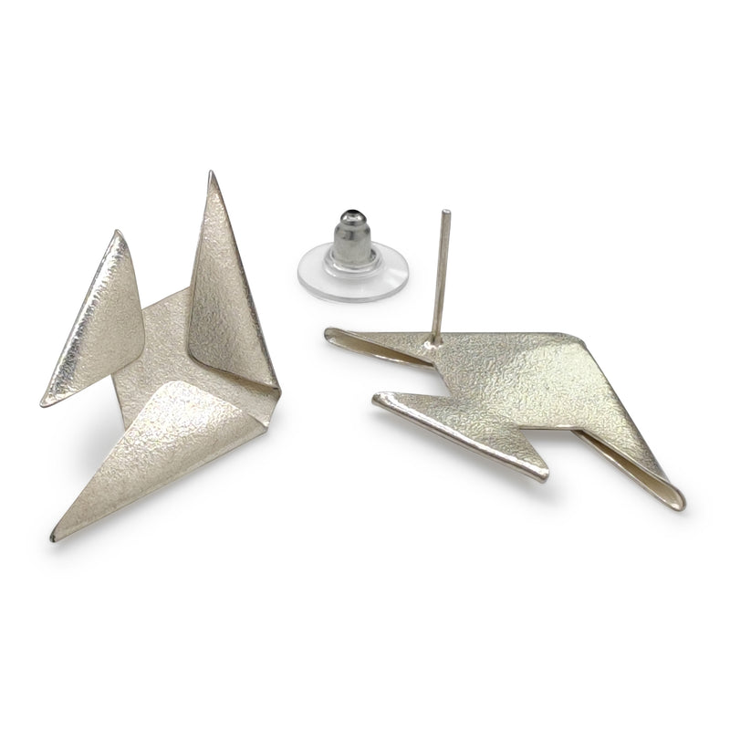 PENDIENTES MARINA FISH - Hechos a mano - Plata