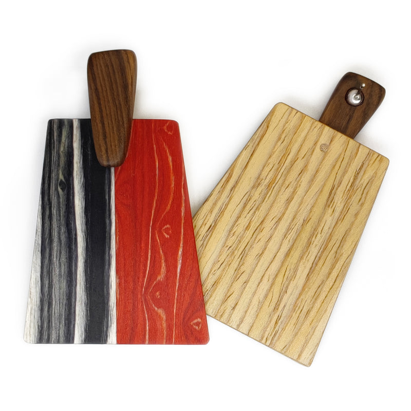 PENDIENTES WOODIE TRAPEZE - Hechos a mano - Madera contrachapada de 3 capas cruzadas