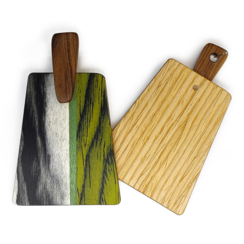 PENDIENTES WOODIE TRAPEZE - Hechos a mano - Madera contrachapada de 3 capas cruzadas