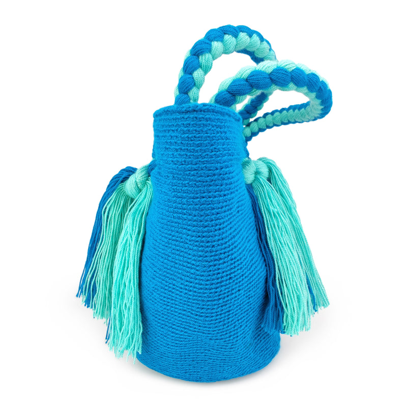 BOLSO WAYUU UMAKI - Tamaño MINI - Tejido manualmente a ganchillo por mujeres de la comunidad indígena Wayuu en La Guajira (Colombia)