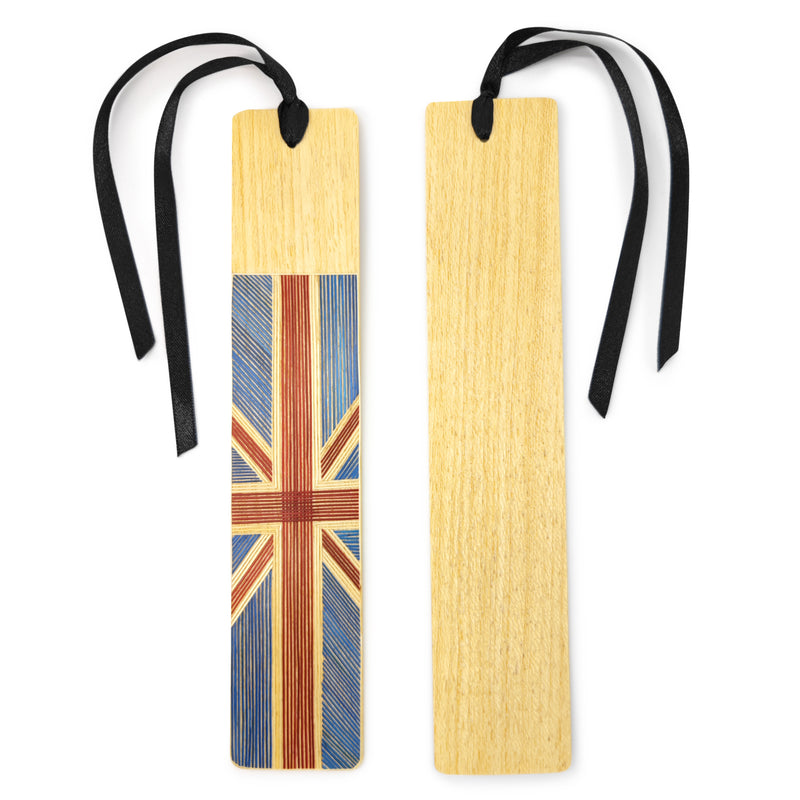 MARCAPÁGINAS REINO UNIDO - COLECCIÓN DE EQUIPOS NACIONALES - El arte del tamo - Madera clara decorada con paja de trigo y cebada (enchapado en tamo)