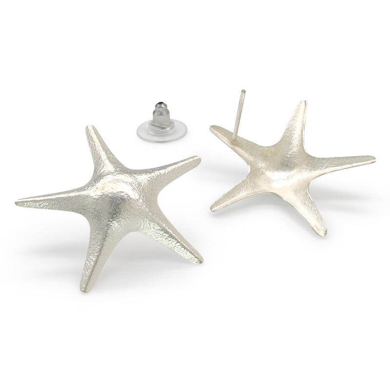 PENDIENTES MARINA STARFISH - Hechos a mano - Plata