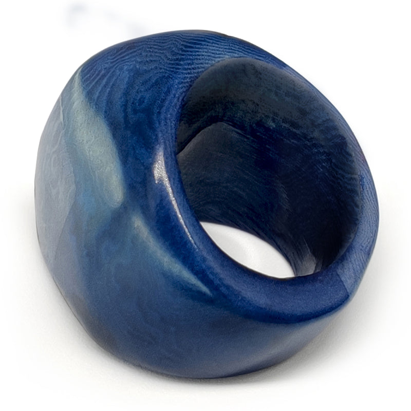 ANILLO GÉNESIS CURVO - Hecho a mano - Tagua (marfil vegetal)
