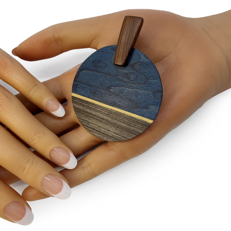 PENDIENTES WOODIE SOL - Hechos a mano - Madera contrachapada de 3 capas cruzadas