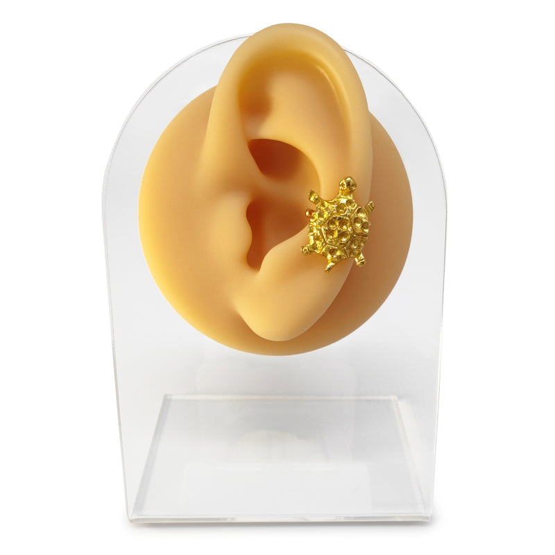 EARCUFF MUISCA TORTUGA - Unisex - Hecho a mano - Bañado en oro de 24 quilates