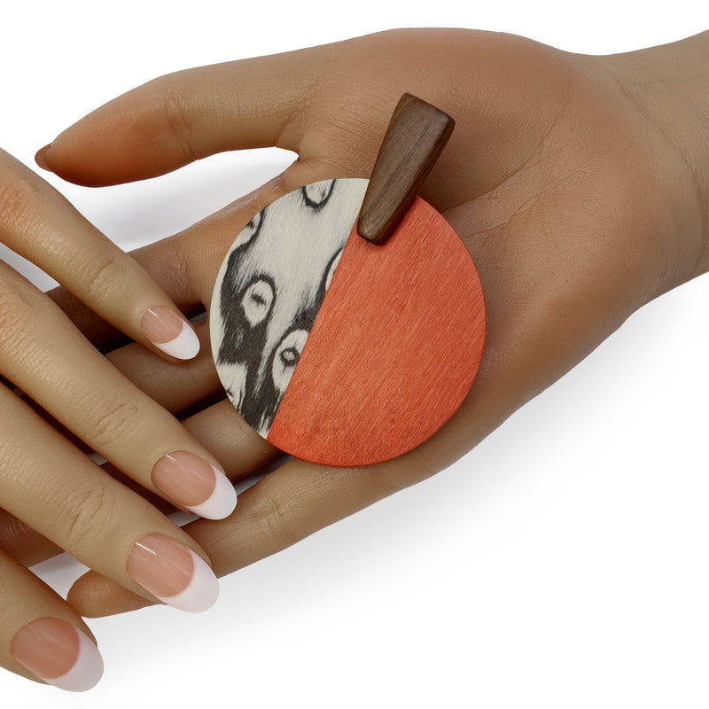 PENDIENTES WOODIE SOL - Hechos a mano - Madera contrachapada de 3 capas cruzadas