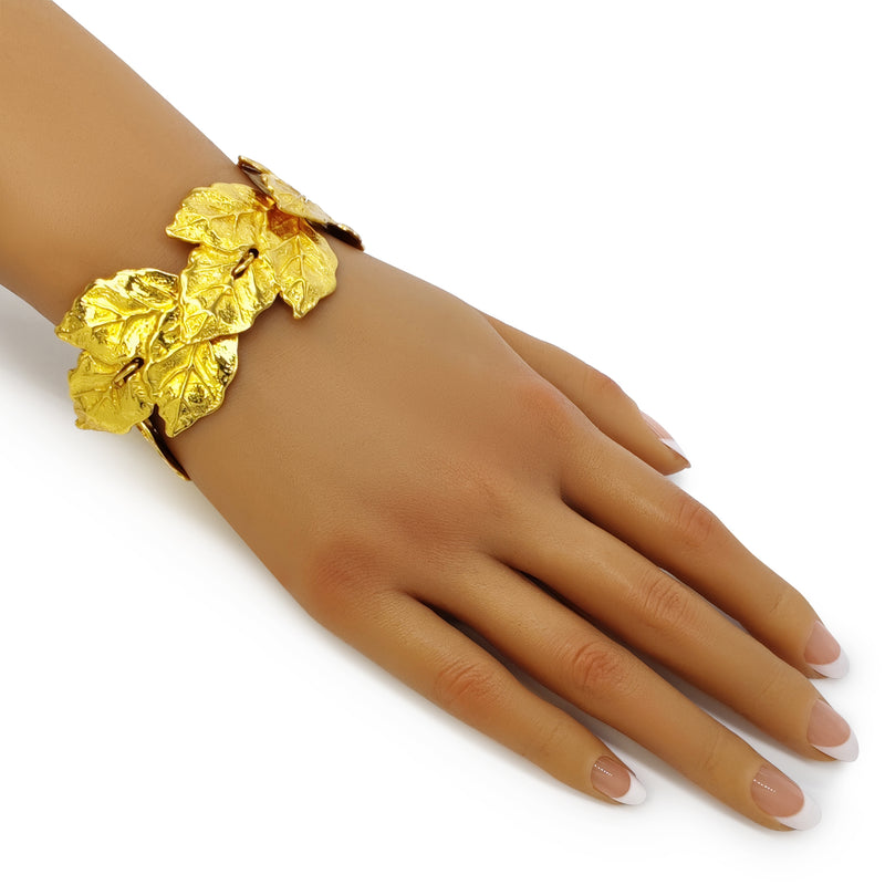 BRAZALETE GREENÖA - Hecho a mano - Bañado en oro de 24 quilates