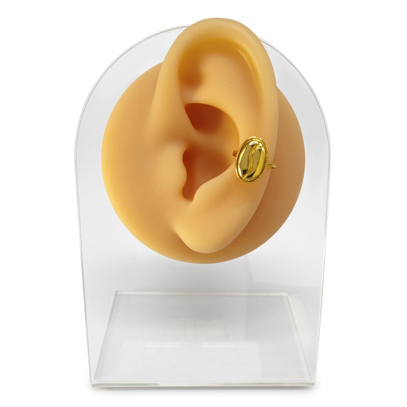 EARCUFF MUISCA CAFÉ - Unisex - Hecho a mano - Bañado en oro de 24 quilates