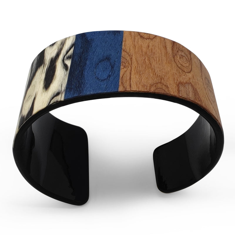 BRAZALETE ARBOREAL - Unisex - Hecho a mano - Chapa de madera natural