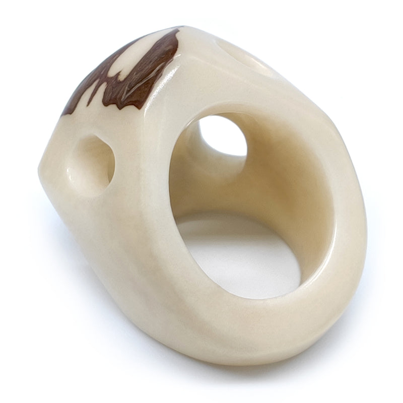 ANILLO GÉNESIS - Hecho a mano - Tagua (marfil vegetal)