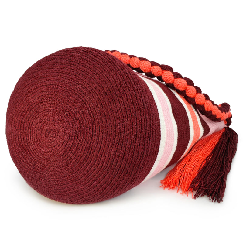 BOLSO WAYUU JOYACIA - Tamaño MEDIO - Tejido manualmente a ganchillo por mujeres de la comunidad indígena Wayuu en La Guajira (Colombia)