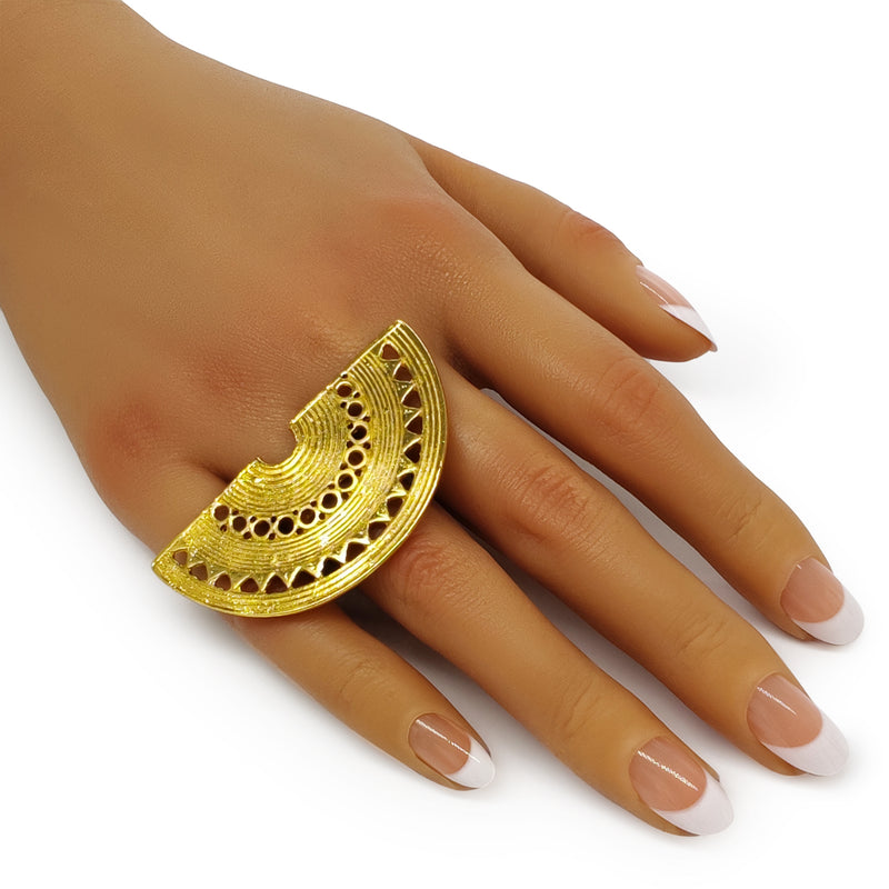 ANILLO NARIGUERA - Hecho a mano - Bañado en oro de 24 quilates