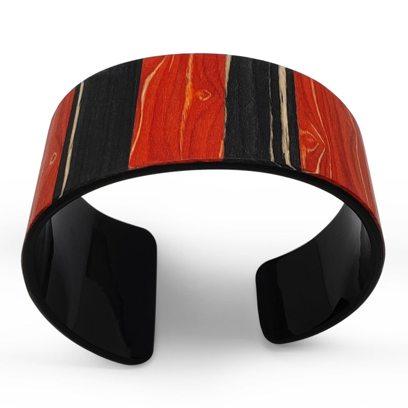 BRAZALETE ARBOREAL - Unisex - Hecho a mano - Chapa de madera natural