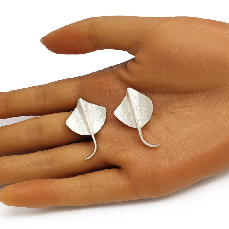 PENDIENTES MARINA RAY - Hechos a mano - Plata