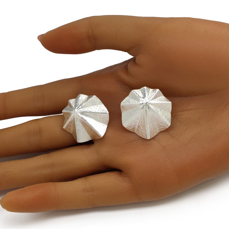 PENDIENTES MARINA SEASHELL - Hechos a mano - Plata