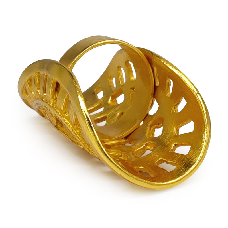 ANILLO RONDA - Hecho a mano - Bañado en oro de 24 quilates