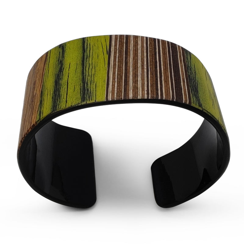 BRAZALETE ARBOREAL - Unisex - Hecho a mano - Chapa de madera natural