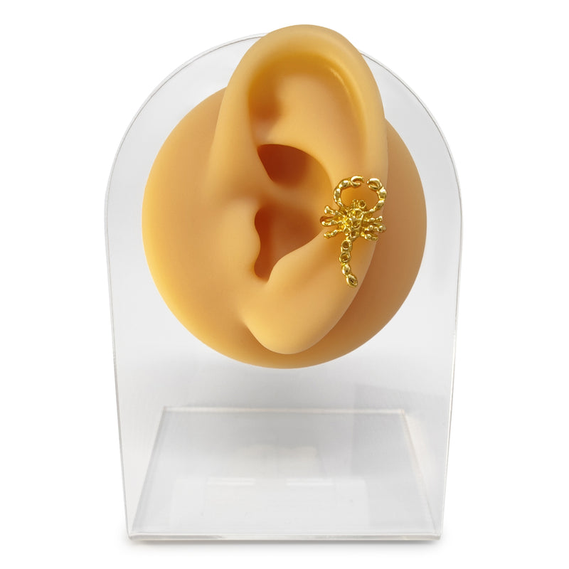 EARCUFF MUISCA ESCORPIÓN - Unisex - Hecho a mano - Bañado en oro de 24 quilates