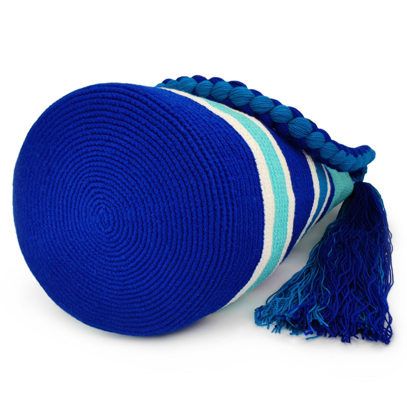 BOLSO WAYUU JOYACIA - Tamaño MEDIO - Tejido manualmente a ganchillo por mujeres de la comunidad indígena Wayuu en La Guajira (Colombia)