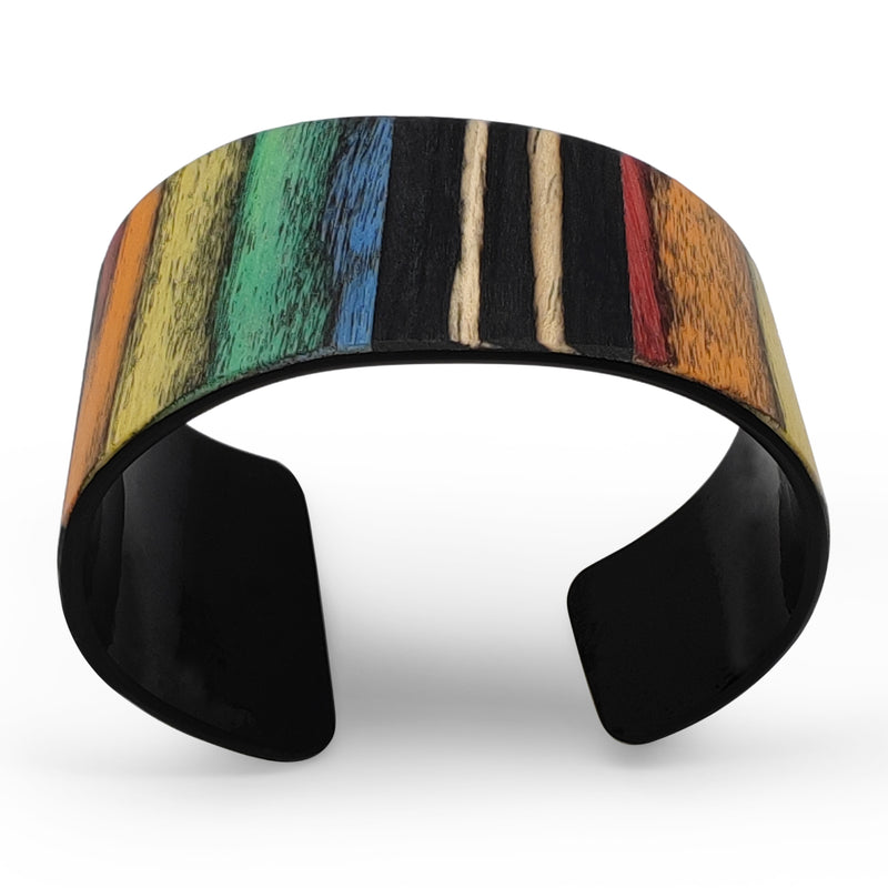 BRAZALETE ARBOREAL - Unisex - Hecho a mano - Chapa de madera natural