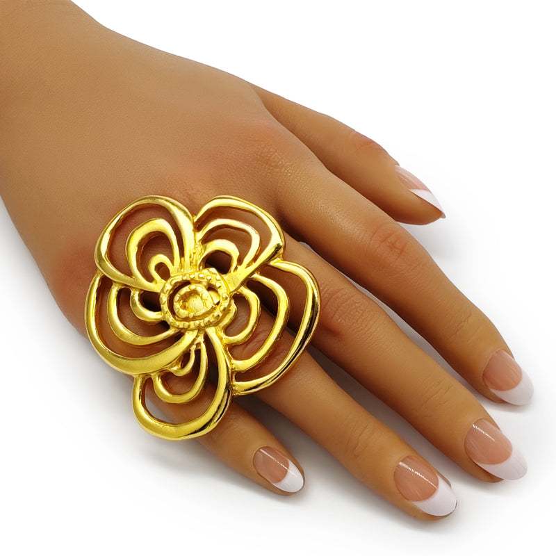ANILLO ROSÏA - Hecho a mano - Bañado en oro de 24 quilates