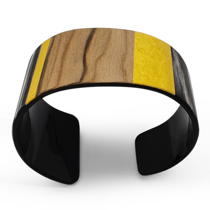 BRAZALETE ARBOREAL - Unisex - Hecho a mano - Chapa de madera natural