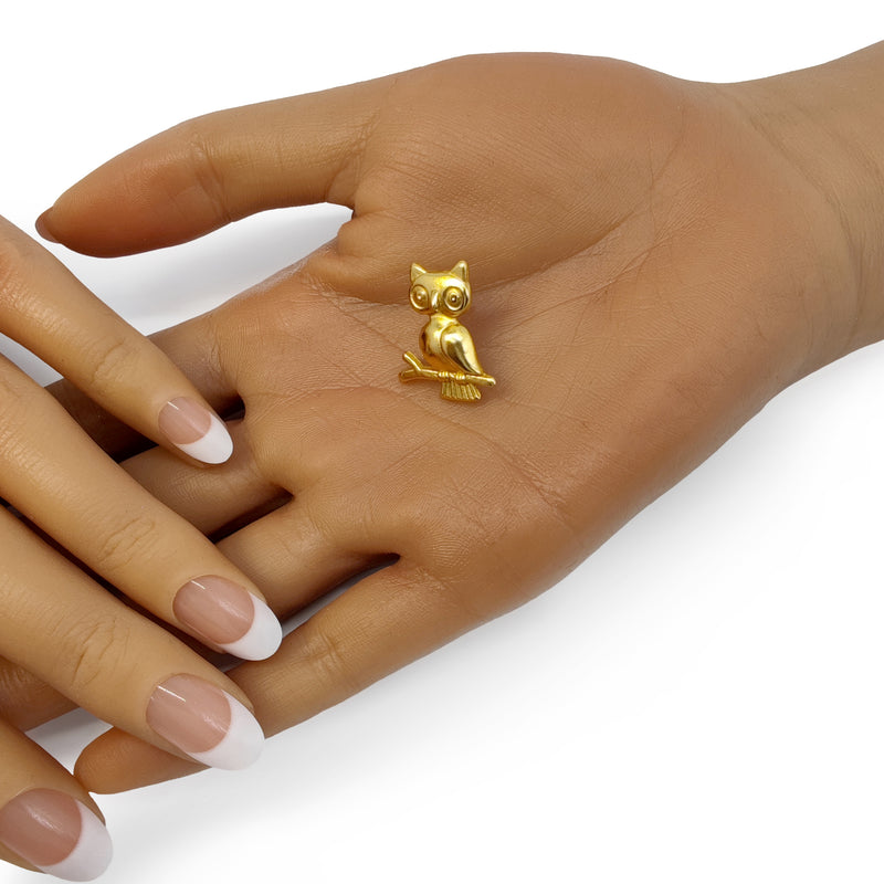 PENDIENTES OWLIE - Hechos a mano - Bañados en oro de 24 quilates
