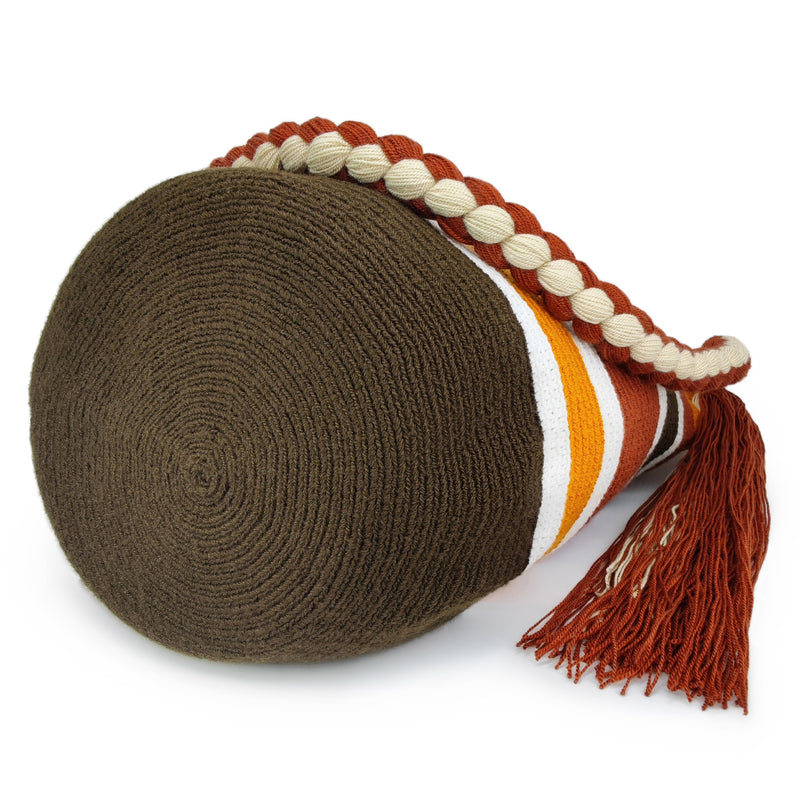 BOLSO WAYUU JOYACIA - Tamaño MEDIO - Tejido manualmente a ganchillo por mujeres de la comunidad indígena Wayuu en La Guajira (Colombia)