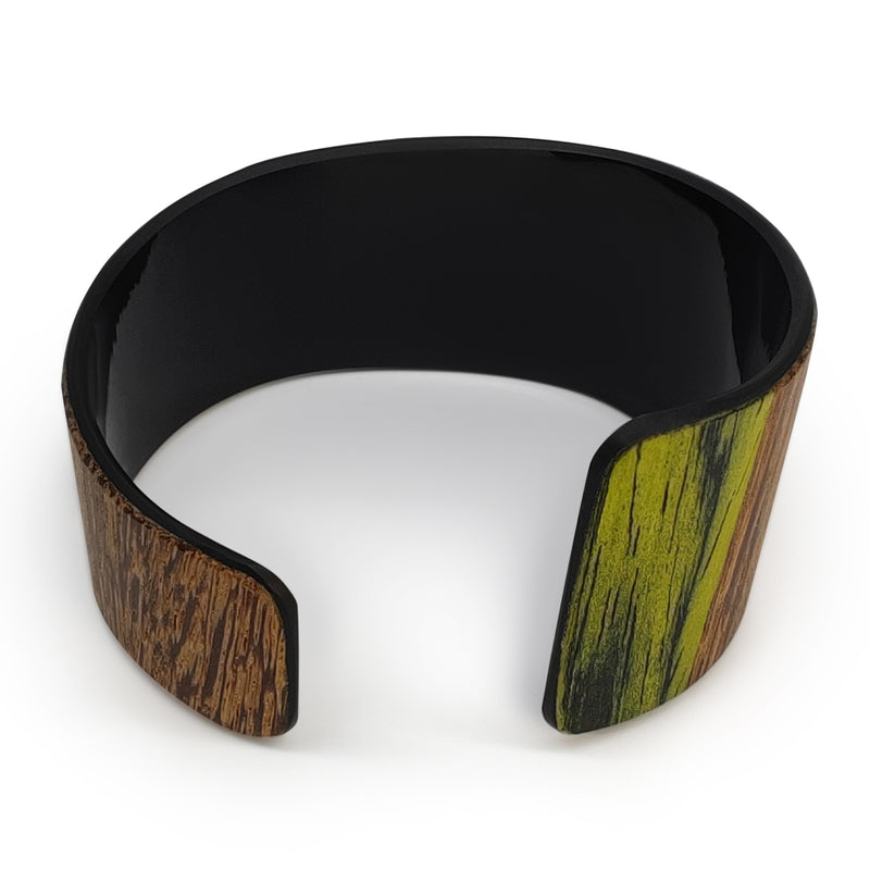 BRAZALETE ARBOREAL - Unisex - Hecho a mano - Chapa de madera natural