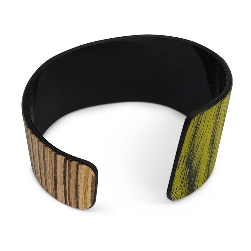 BRAZALETE ARBOREAL - Unisex - Hecho a mano - Chapa de madera natural