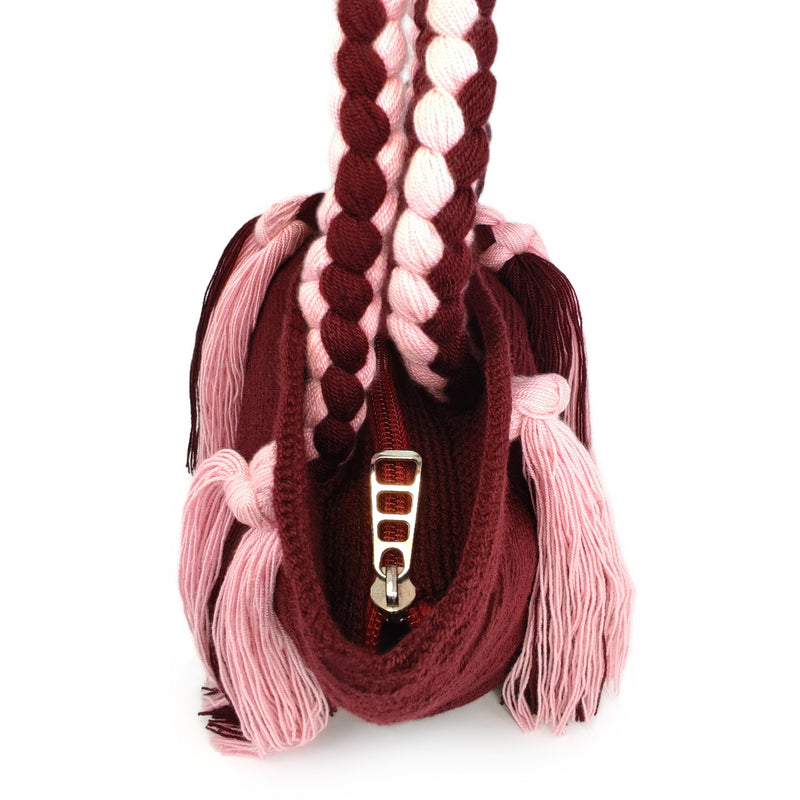 BOLSO WAYUU UMAKI - Tamaño MINI - Tejido manualmente a ganchillo por mujeres de la comunidad indígena Wayuu en La Guajira (Colombia)