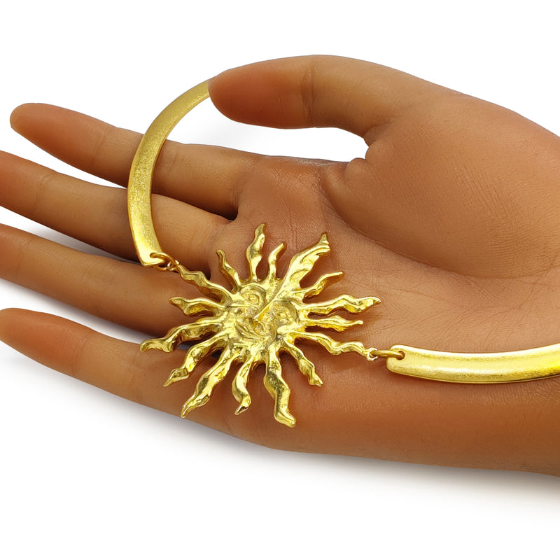 COLLAR SUNNIE - Hecho a mano - Bañado en oro de 24 quilates
