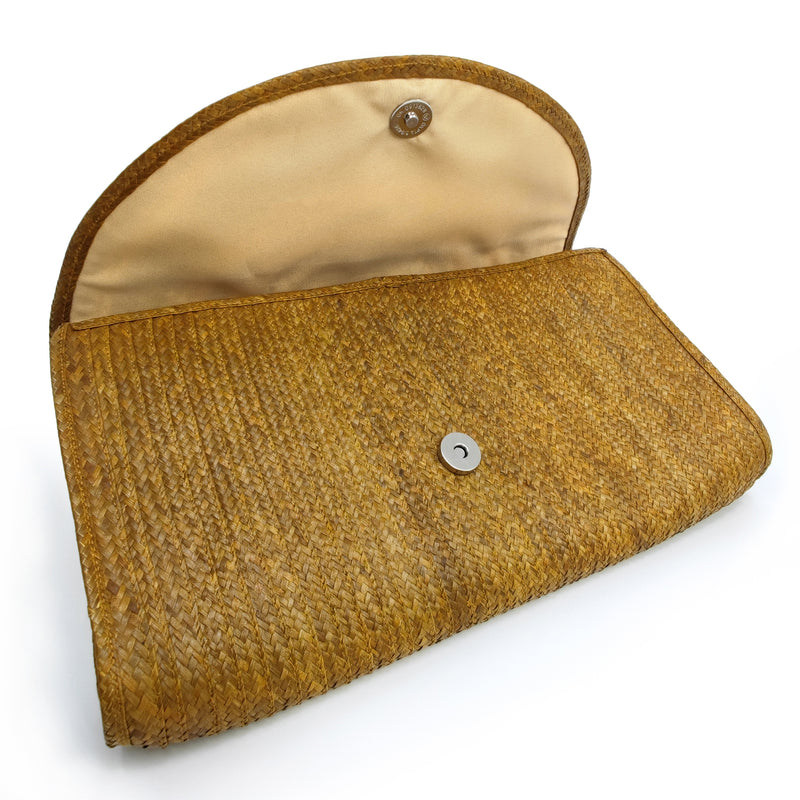CLUTCH ZENÚ - Hecho a mano - Caña brava trenzada (caña flecha)