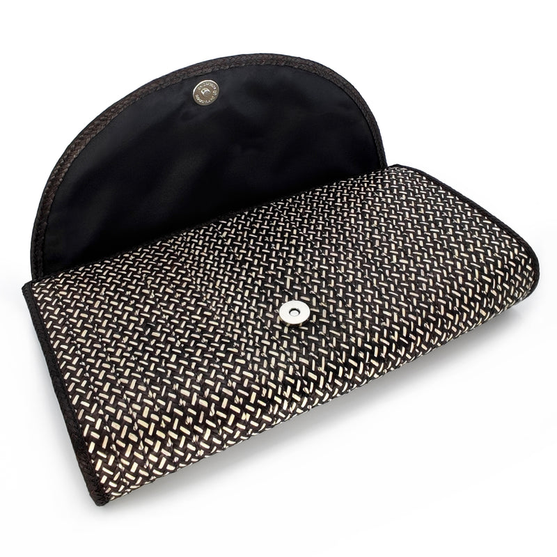 CLUTCH ZENÚ - Hecho a mano - Caña brava trenzada (caña flecha)