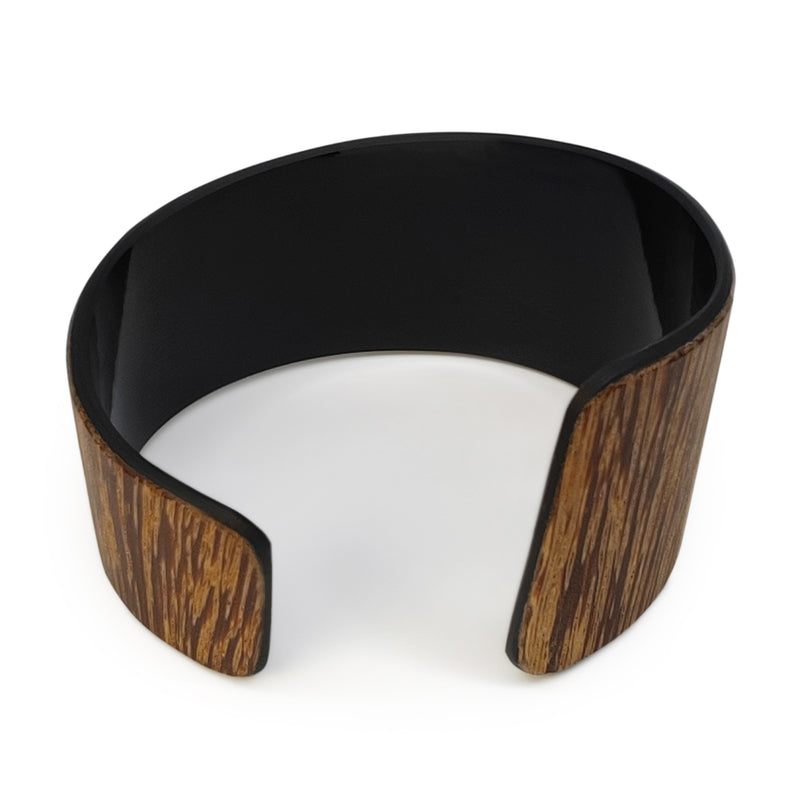 BRAZALETE ARBOREAL - Unisex - Hecho a mano - Chapa de madera natural